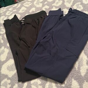 Black and Navy Scrub Jogger Pants bundle small